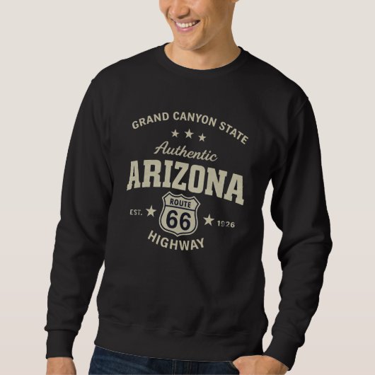 Classic Route 66 Arizona Graphic Sweatshirt スウェットシャツ (正面)
