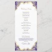 Classic Royal Purple and Gold ornamental Program プログラム (裏面)