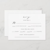 Classic RSVP Enclosure Card サンキューカード (正面/裏面)