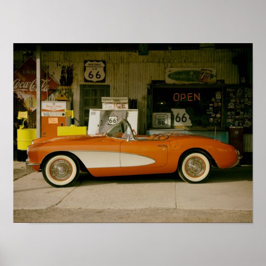 Classic RT 66 Gas Station ポスター (正面)