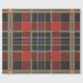 Classic Rustic Buffalo Plaid Wrapping Paper ラッピングペーパー (フラット)