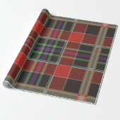 Classic Rustic Buffalo Plaid Wrapping Paper ラッピングペーパー (アンロールド)