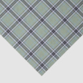 Classic Sage Green Blue Gray Tartan Plaid Pattern 薄葉紙 (詳細)