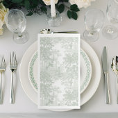 Classic Sage Green Landscape Toile Wedding