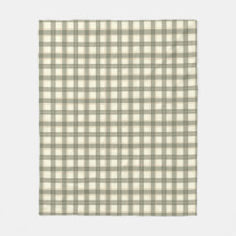 Classic Sage Tartan フリースブランケット