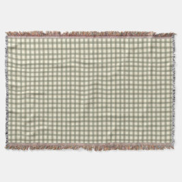 Classic Sage Tartan Ralph Lauren Inspired スローブランケット