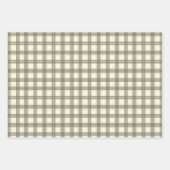 Classic Sage Tartan Wrapping Paper Sheet Set ラッピングペーパーシート (正面)