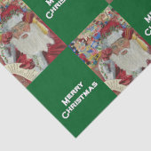 Classic Santa - Checking It Twice Holiday Green 薄葉紙 (詳細)