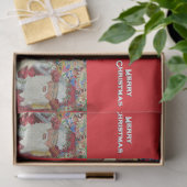 Classic Santa - Checking It Twice Holiday Red 薄葉紙 (ギフト)