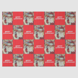 Classic Santa - Checking It Twice Holiday Red 薄葉紙