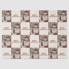 Classic Santa - Checking It Twice Holiday White 薄葉紙