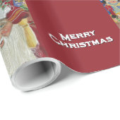 Classic Santa - Checking It Twice Merry Christmas ラッピングペーパー (ロールコーナー)