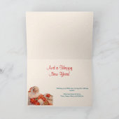 Classic Santa Claus Sleigh Ride Christmas Card シーズンカード (内部)