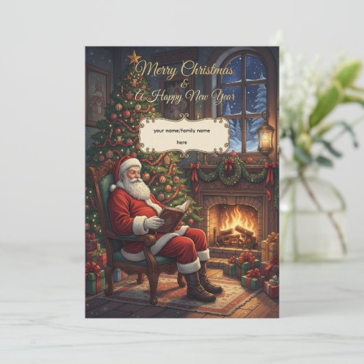 Classic Santa Claus & Warm Candlelight Personalize (スタンド正面)