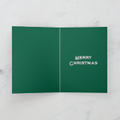 Classic Santa Green Inside Checking It Twice シーズンカード (内部)