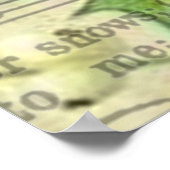 Classic Santa Illustration ポスター (角)