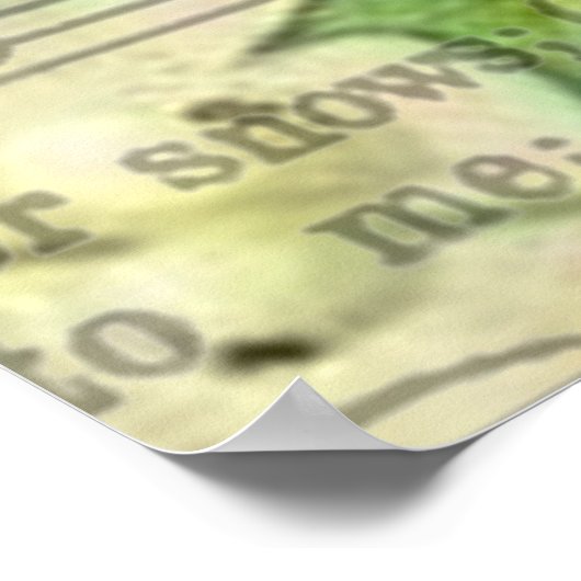 Classic Santa Illustration ポスター (角)