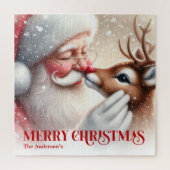Classic Santa Rudolph Custom Christmas Puzzle Kids ジグソーパズル (縦)