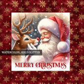 Classic Santa Rudolph Funny Cartoon Christmas Cups 紙コップ