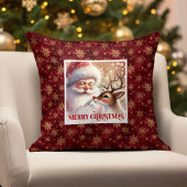 Classic Santa Rudolph Pillow Merry Xmas Warmth  クッション