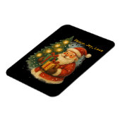 “Classic Santa Under the Tree Holiday Magnet” マグネット (左側)