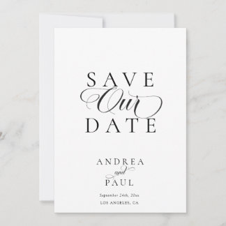 Classic Save the Date 招待状
