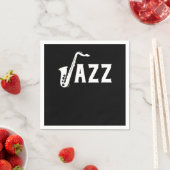 Classic Saxophone Music Jazz Band Lovers Gifts スタンダードカクテルナプキン (インサイチュ)