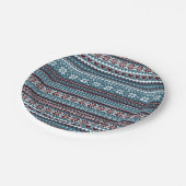 Classic Scandinavian Christmas Sweater Pattern ペーパープレート (アングル)