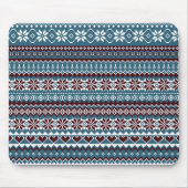 Classic Scandinavian Christmas Sweater Pattern マウスパッド (正面)