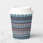 Classic Scandinavian Christmas Sweater Pattern 紙コップ (正面)