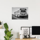 Classic School Bus Retro Americana ポスター (ホームオフィス)