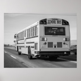 Classic School Bus Retro Americana ポスター