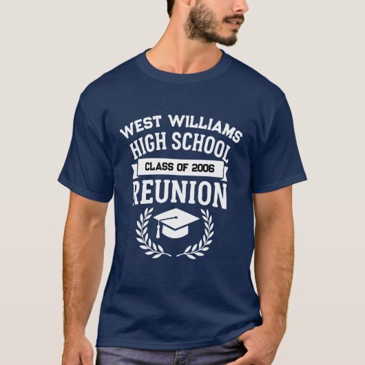 Classic School Name High School Class Reunion Tシャツ (正面)