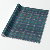 Classic Scottish Hunter Green & Navy Clan Tartan ラッピングペーパー (アンロールド)