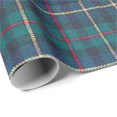 Classic Scottish Hunter Green & Navy Clan Tartan ラッピングペーパー (ロールコーナー)