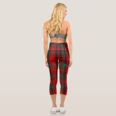 Classic Scottish Tartan Heritage Festive Christmas カプリレギンス (裏面)