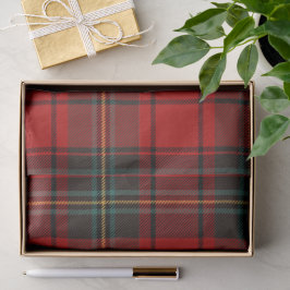 Classic Scottish Tartan Heritage Festive Christmas 薄葉紙