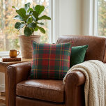 Classic Scottish Tartan Plaid クッション<br><div class="desc">Bring timeless heritage style into your home with this Scottish tartan plaid throw pillow. Featuring a vibrant mix of red, green, yellow, and blue stripes in a traditional checkered pattern, this pillow adds warmth, texture, and character to any space. Perfect for cozy living rooms, rustic cabins, or heritage-inspired décor, the...</div>