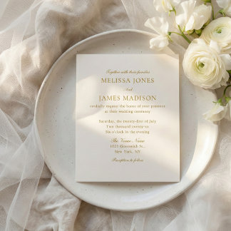 Classic Script Elegant QR Code 4 Photo Wedding チラシ