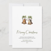 Classic Script Font Printable Christmas Greeting シーズンカード (正面)