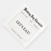 Classic Script Minimalist Wedding Reception Custom (コーナー)