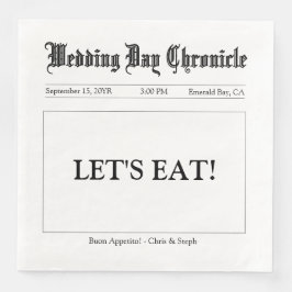 Classic Script Minimalist Wedding Reception Custom