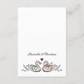 Classic Script Wedding Details Card エンクロージャーカード (裏面)