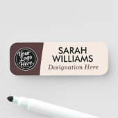 Classic Serif Dark Brown Professional Logo Title 名札 (インサイチュ)