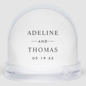 Classic Serif Wedding Monogram Photo (裏面)