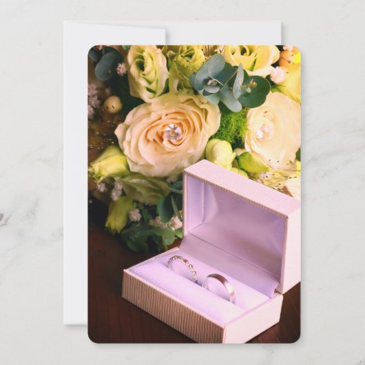 Classic Silhouette Couple Wedding Invitation | Ele 招待状 (裏面)