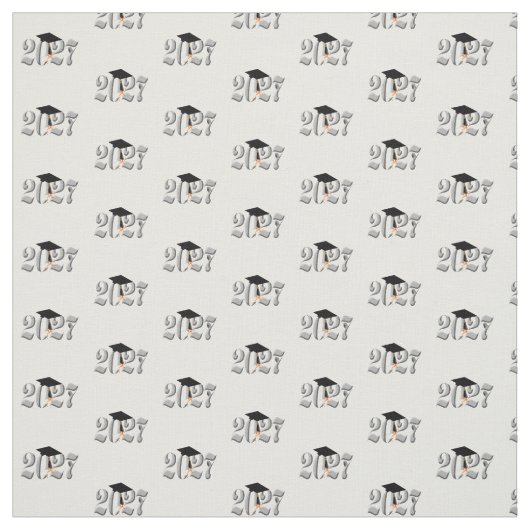 Classic Silver Class of 2027 Graduation ファブリック (見本)