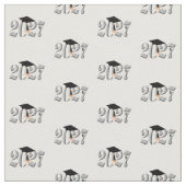 Classic Silver Class of 2027 Graduation ファブリック (クローズアップ)