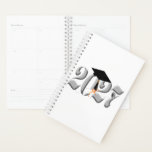 Classic Silver Class of 2027 Graduation プランナー手帳<br><div class="desc">* CONGRATS TO THE GRAD! * * Customize this day / week planner for the graduate weeks to come! * With colorful stickers, 60 pages and 12 months long. * Two size options to choose from (soft or hard cover). * Add text to the cover (and / or to the...</div>
