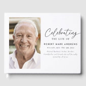 Classic Simple Photo Celebration of Life Memorial ゲストブック (正面)